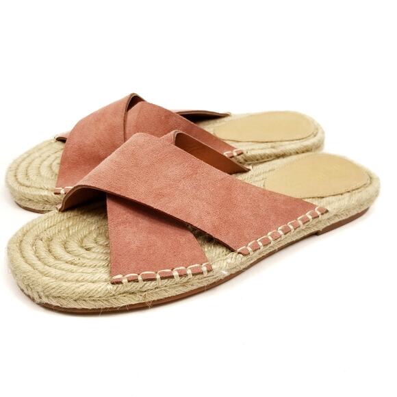 Mi.iM Shoes - Mi.iM NWOB Ella Rose Pink CrissCross Espadrille Slides Sandals Size 9